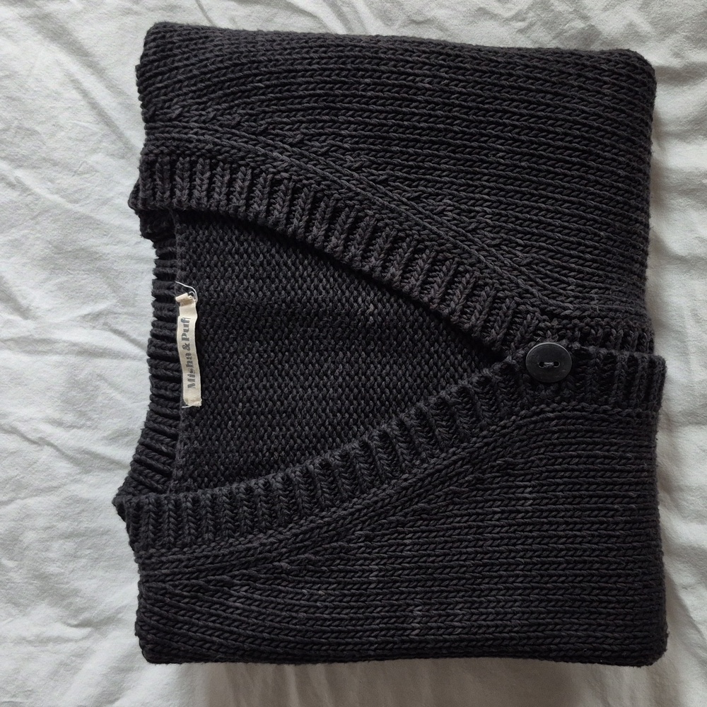 Misha & Puff Wedge Cardigan in Basalt